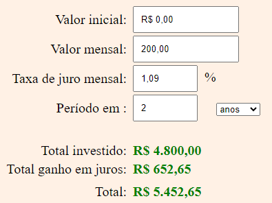 200 reais no CDB 2 anos